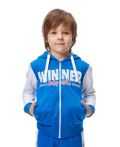 Толстовка, брюки Lucky Child 58-43ф цв. васильковый/белый р.116-122