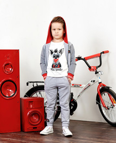 Толстовка Lucky Child 43-17пф цв. темно-серый р.110-116