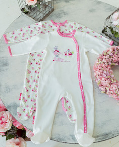 Комбинезон - 2 шт. Lucky Child 30-211 цв. набивной р.56-62