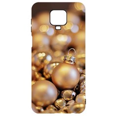 Чехол-накладка Krutoff Софт Кейс Золотые игрушки для Xiaomi Redmi Note 9 Pro черный