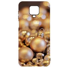 Чехол-накладка Krutoff Софт Кейс Золотые игрушки для Xiaomi Redmi Note 9S черный