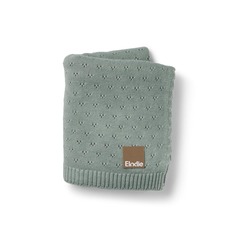 Плед-одеяло из трикотажа пуантель Elodie, Pebble Green