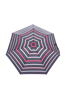 Зонт складной женский автоматический Isotoner 9397 серый/розовый