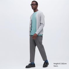 Брюки мужские UNIQLO 450275COL06 серые L (доставка из-за рубежа)