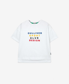 Футболка детская Gulliver 12306BMC1207 белый, 116