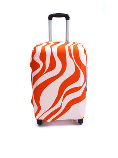 Чехол для чемодана Fancy Armor FTS_ECO_088 белый, оранжевый, р. M/L