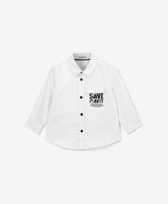 Рубашка детская Gulliver Baby 12334BBC2301 белый, 74