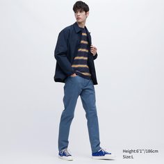 Ветровка мужская UNIQLO 455471COL65 синяя L (доставка из-за рубежа)
