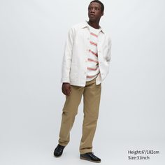 Брюки мужские UNIQLO 455483COL34 коричневые 29/34 (доставка из-за рубежа)