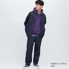 Брюки мужские UNIQLO 455498COL68 синие XL (доставка из-за рубежа)