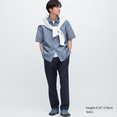 Брюки мужские UNIQLO 455497COL69 синие S (доставка из-за рубежа)