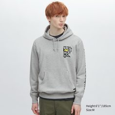 Худи мужское UNIQLO 459601COL03 серое 2XS (доставка из-за рубежа)