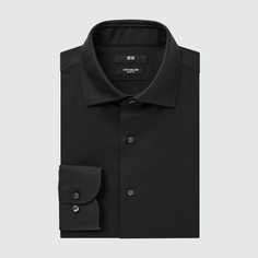 Рубашка мужская UNIQLO 456592COL09 черная S (доставка из-за рубежа)