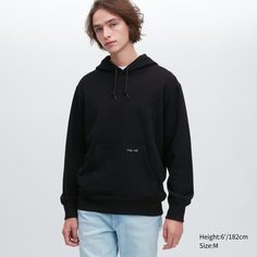 Худи мужское UNIQLO 457571COL09 черное XS (доставка из-за рубежа)