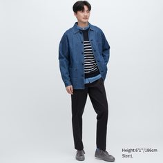 Брюки мужские UNIQLO 457624COL69 синие L (доставка из-за рубежа)
