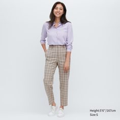 Брюки женские UNIQLO 457973COL32 бежевые XL (доставка из-за рубежа)