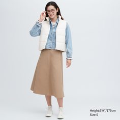 Утепленный жилет женский UNIQLO 457106COL01 белый 2XL (доставка из-за рубежа)