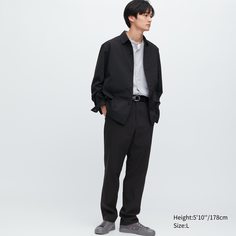 Брюки мужские UNIQLO 455495COL09 черные XS (доставка из-за рубежа)