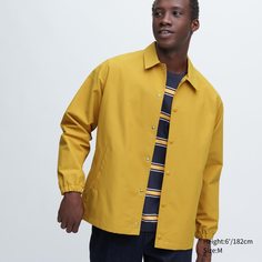 Ветровка мужская UNIQLO 456986COL47 желтая M (доставка из-за рубежа)