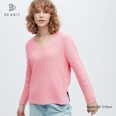 Пуловер женский UNIQLO 454763COL11 розовый L (доставка из-за рубежа)