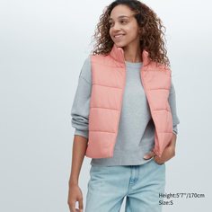 Утепленный жилет женский UNIQLO 457106COL11 розовый L (доставка из-за рубежа)