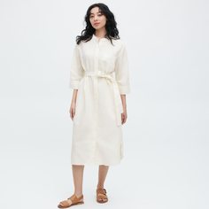 Платье женское UNIQLO 457665COL01 белое XS (доставка из-за рубежа)