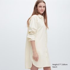 Платье женское UNIQLO 458567COL01 белое L (доставка из-за рубежа)