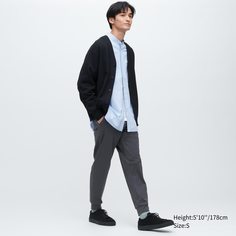 Брюки мужские UNIQLO 455408COL08 серые XL (доставка из-за рубежа)