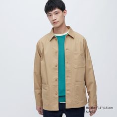 Ветровка мужская UNIQLO 458182COL34 коричневая M (доставка из-за рубежа)