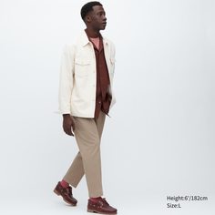 Брюки мужские UNIQLO 455491COL31 бежевые XL (доставка из-за рубежа)