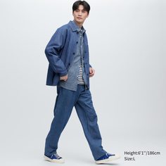 Брюки мужские UNIQLO 455498COL66 синие L (доставка из-за рубежа)