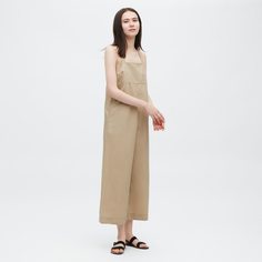 Комбинезон женский UNIQLO 455669COL31 бежевый S (доставка из-за рубежа)