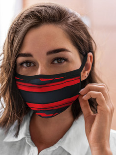 Многоразовая маска унисекс Burnettie Модные Red And Black 3D Abstract