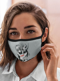 Многоразовая маска унисекс Burnettie Ahegao Японская Анимация