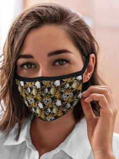 Многоразовая маска унисекс Burnettie Листья Листва И Темное Золото