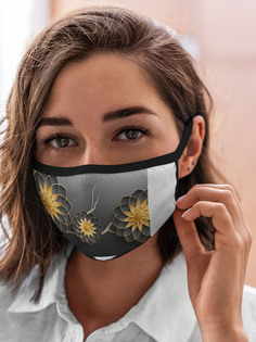 Многоразовая маска унисекс Burnettie Текстуры 3D Цветы