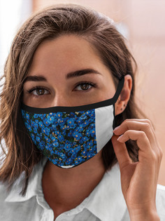 Многоразовая маска унисекс Burnettie Цветы Поле Синих Цветов Фиалки Лето