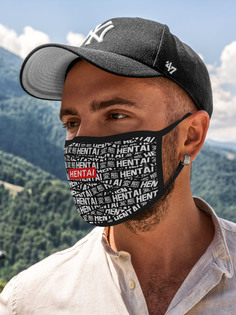 Многоразовая маска унисекс Burnettie Ahegao Японская Анимация