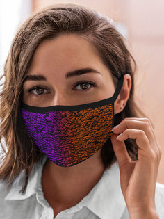 Многоразовая маска унисекс Burnettie Текстуры Градиентный Разлом 3D 3Д