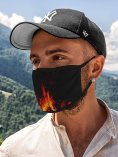 Многоразовая маска унисекс Burnettie Ночной Костер В Лесу