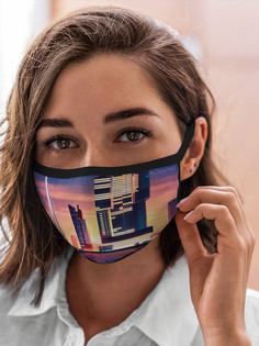 Многоразовая маска унисекс Burnettie Big Pictures Ночной Город