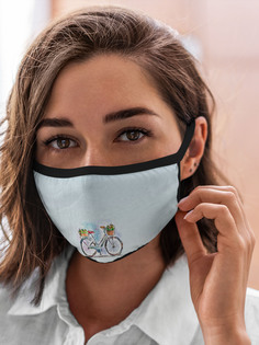 Многоразовая маска унисекс Burnettie Другие Акварельный Велосипед