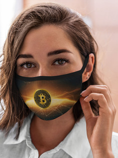 Многоразовая маска унисекс Burnettie Другие Биткоин Криптовалюта Золото
