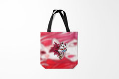 Сумка шoппер унисекс Burnettie Разные Японская маска лисы, разноцветный