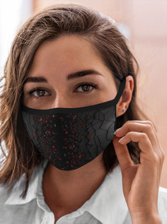 Многоразовая маска унисекс Burnettie Текстуры 3Д Разлом 3D Плиты