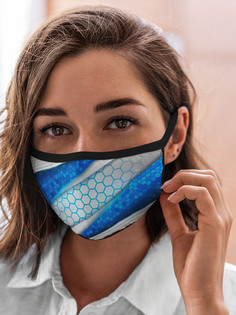 Многоразовая маска унисекс Burnettie Модные 3D Aqua Броня Объемные Соты