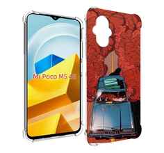 Чехол MyPads Tocco для Xiaomi M5 машина мчится с дымком
