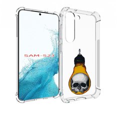 Чехол MyPads череп в лампочке для Samsung Galaxy S23