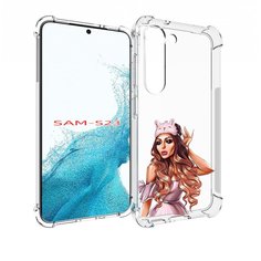 Чехол MyPads девушка-с-маской-для-сна женский для Samsung Galaxy S23