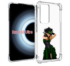 Чехол MyPads девушка-в-модном-длинном-платье женский для Xiaomi 12T / Redmi K50 Ultra